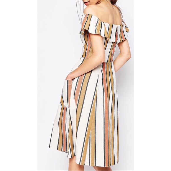 ASOS Striped Midi Dress - Picture 2 of 4